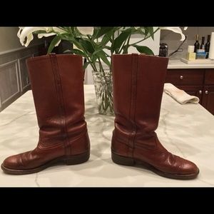 FRYE size 7 cognac Riding/Campus boots